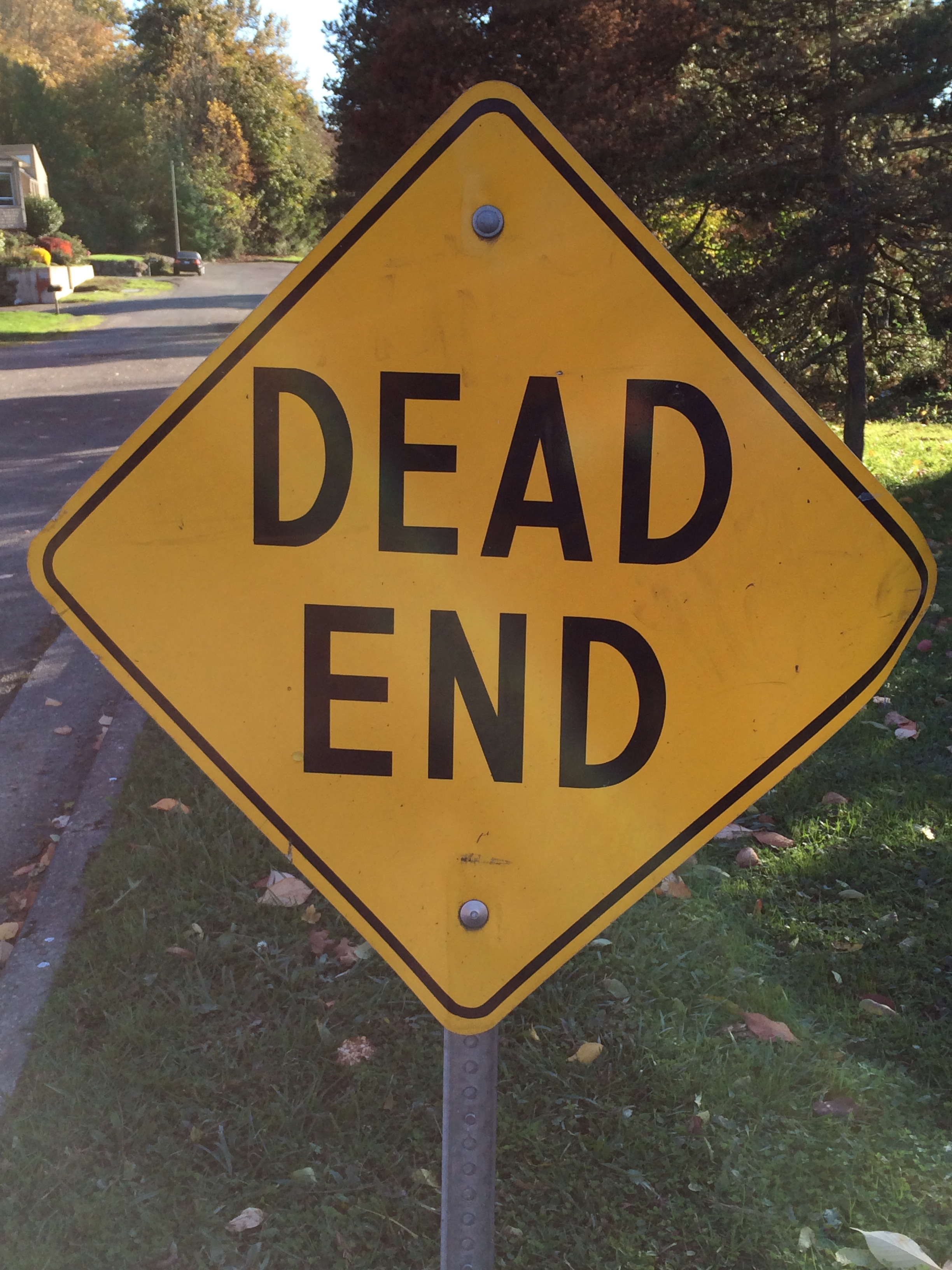 Dead End street sign